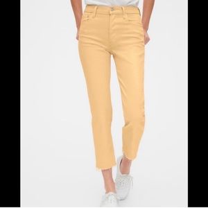 LIKE NEW - GAP Yellow Cheeky Straight Jeans